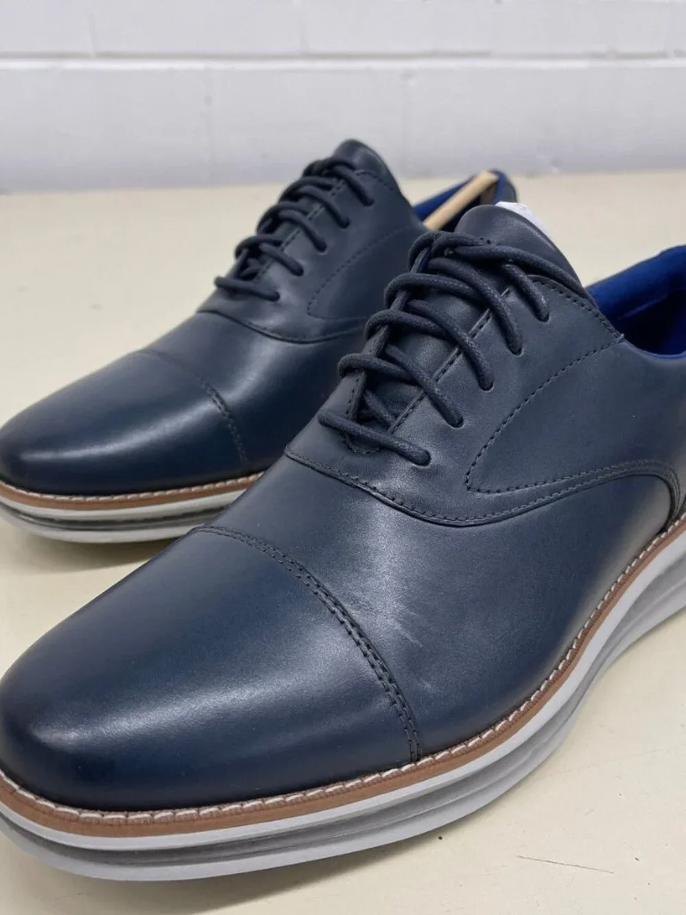 COLE HAAN Original Grand Energy One Cap Toe Oxford Men's Size 13 Marine